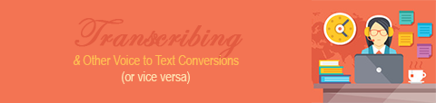 Transcribing or other Voice<->Text Conversions