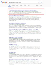 Interactive Online Marine Atlas