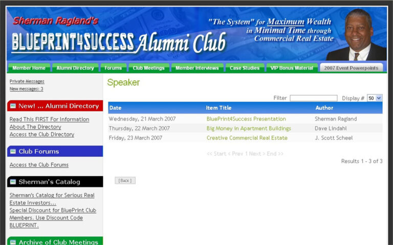 Membership Site