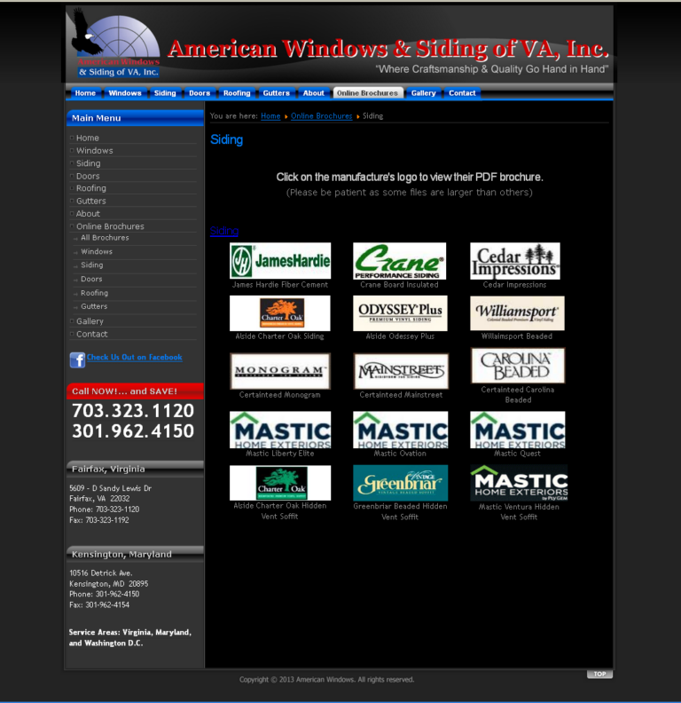 Brochures Page
